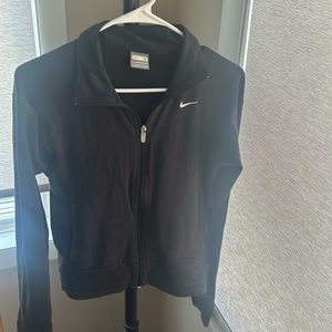 Nike Full Zip Black Athletic Jacket in Small